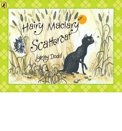 The image shows a children's book cover featuring a black cat and a bird.