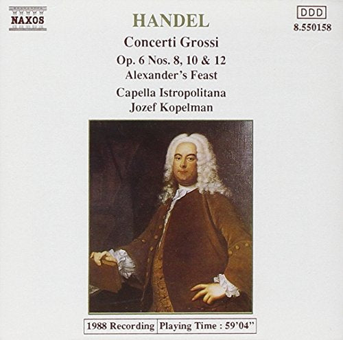 CD cover with portrait of a man in 18th-century attire, white background.