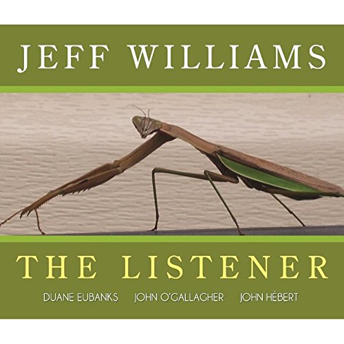 "Album cover featuring a brown praying mantis on a green background with artist's name."