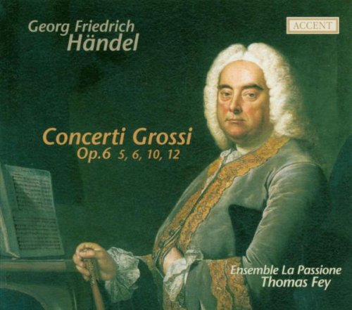 CD cover featuring a portrait of George Frideric Handel in 18th-century attire.