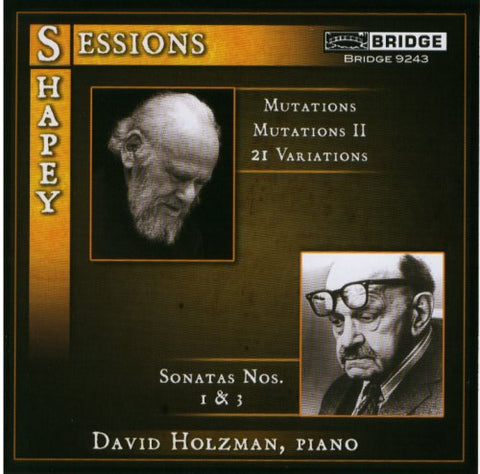 David Holzman - Sessions, Shapey - Piano Works [CD]