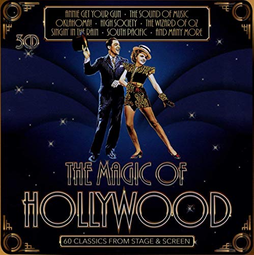 "CD cover art featuring a dancing couple, gold text, and ornate design on a blue background."