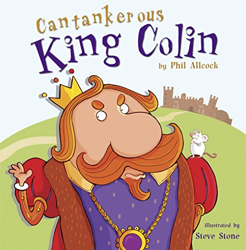 "Children's book cover featuring a cartoon king with a crown and a white mouse."