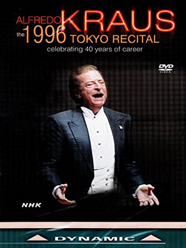 DVD cover featuring Alfredo Kraus in a tuxedo, gesturing with open hands, on a dark background.