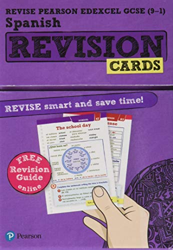 Pearson REVISE Edexcel GCSE (9-1) Spanish Revision Cards: (with free online Revision Guide) for home learning, 2021 assessments and 2022 exams (Revise Edexcel GCSE Modern Languages 16)