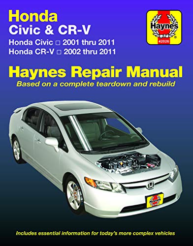 Honda Civic (01-11): Does Not Include Information Specific to Cng or Hybrid Models (Haynes Automotive)