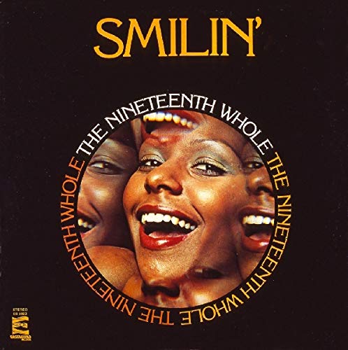 Album cover with three smiling faces and "Smilin'" title on a black background.