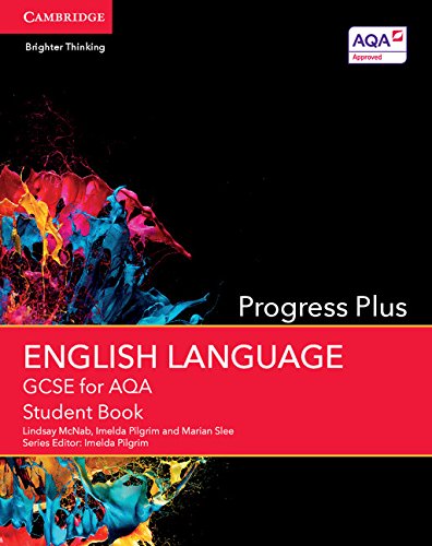 "Textbook cover with red banner, abstract blue and red design on black background."