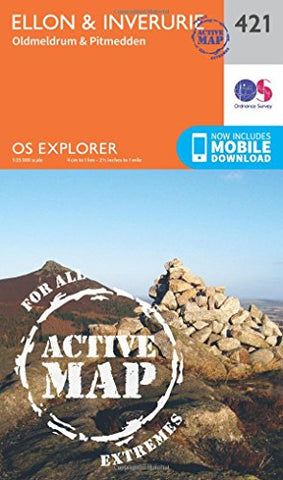 OS Explorer Map Active (421) Ellon and Inverurie (OS Explorer Active Map)