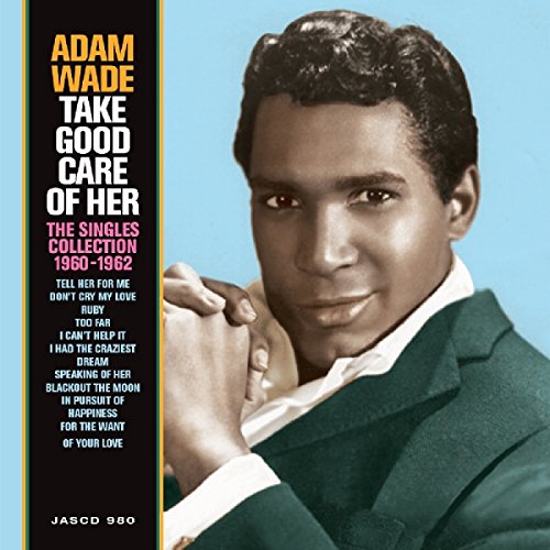 Adam Wade album cover featuring a man in a green suit against a blue background.