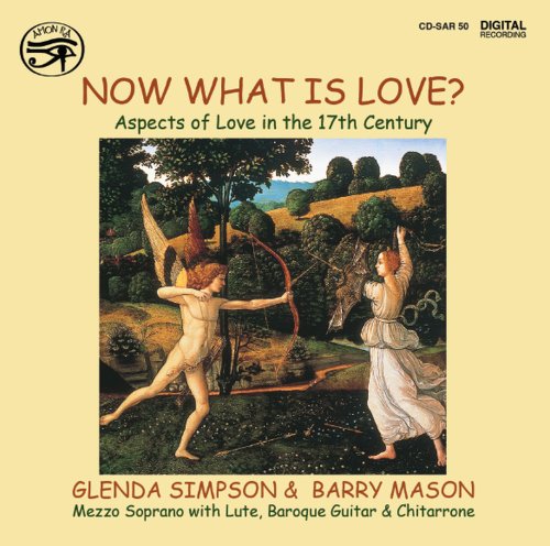 A CD cover featuring a Renaissance-style painting of Cupid and a woman on a yellow background.