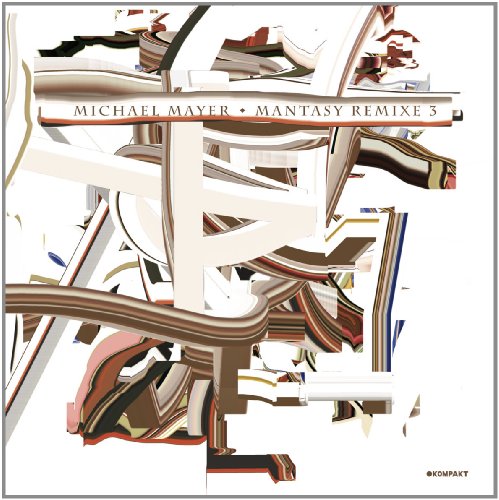 Album cover with abstract, layered design in shades of brown, white, on white background.