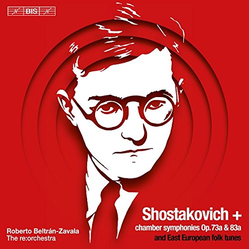 Red album cover with white illustration of a man's head and text.