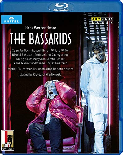 Blu-ray case cover with man in red chair and another man standing.