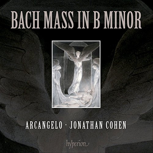 "CD cover with 'Bach Mass in B Minor' and angel image."