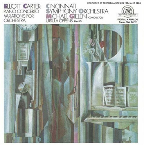 "CD cover with abstract art and text describing the music composition and performers."
