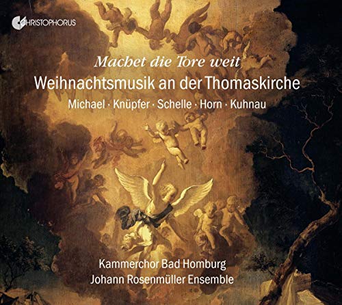 "CD cover with Renaissance-style painting of angels and cherubs in the clouds."