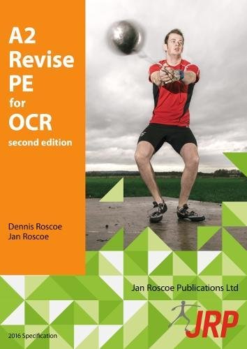 A textbook cover featuring a man throwing a shot put, with orange and green design.