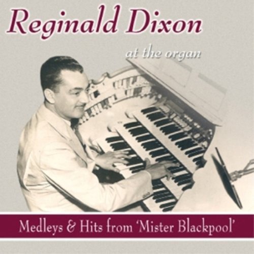 "CD cover featuring a man playing a large organ, with text overlay."