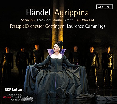 "Album cover featuring a woman in a dark dress surrounded by men in dark attire."