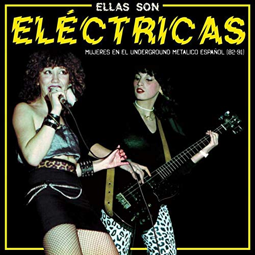 Vinyl album cover featuring two women performing on stage, one singing and one playing guitar.