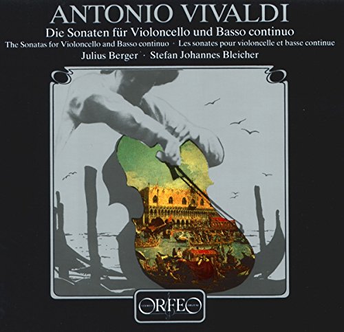 "CD cover with a cello and a building inside, black background, white text."