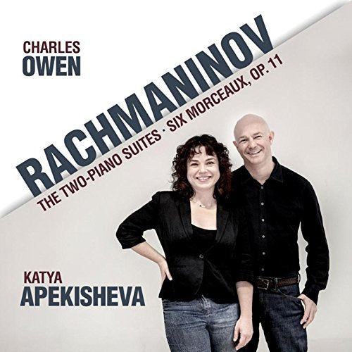 CD cover featuring a man and woman, with text "Rachmaninov" and artist names.