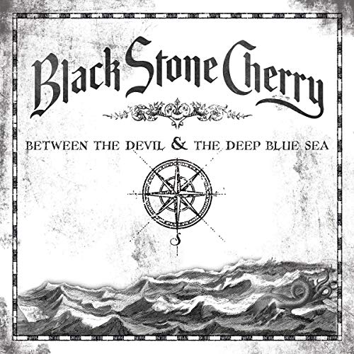 Black and white album cover with compass, waves, and "Black Stone Cherry" in gothic font.