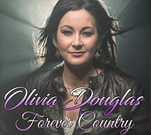 Olivia Douglas album cover featuring a woman in a leather jacket with flowing hair.