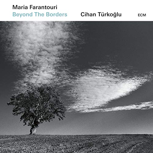 "Album cover featuring a black-and-white image of a lone tree in a field."