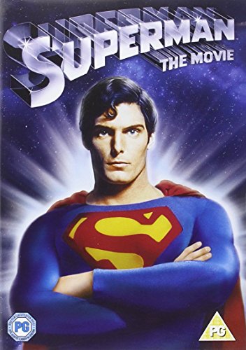 DVD cover featuring Christopher Reeve as Superman with a blue and red costume.