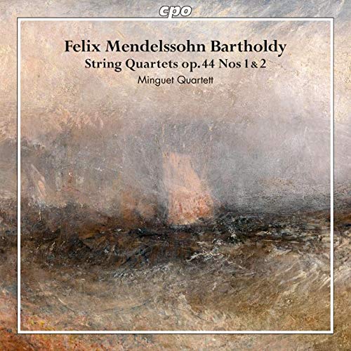 "CD cover with abstract painting and text overlay, featuring 'CPO' logo at the top."