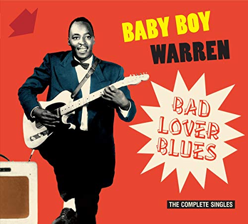 Album cover featuring a man in a suit playing a guitar, red background.