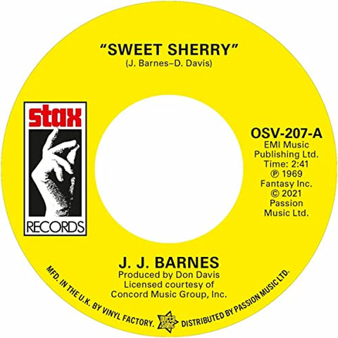 J.j. Barnes - Sweet Sherry / The Whole Damn World Is Going Crazy [VINYL]