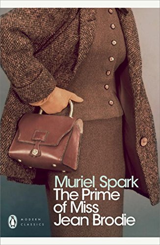 Book cover: woman in brown dress and coat holding a leather satchel, with title text.