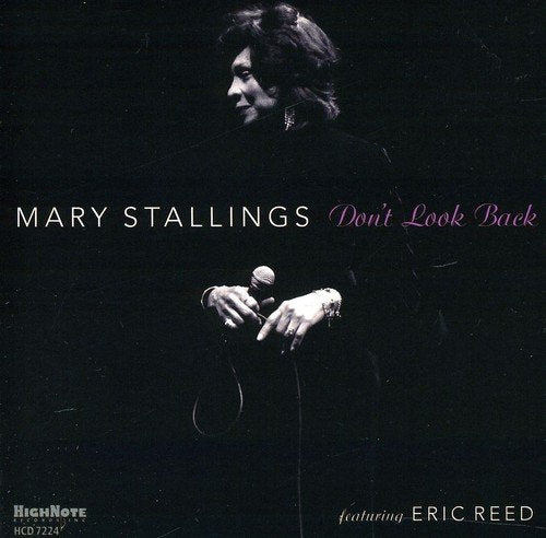 Album cover: black background, woman holding microphone, with text "Mary Stallings Don't Look Back".