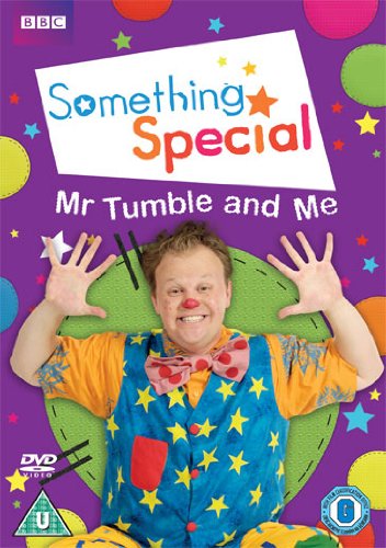 DVD cover featuring Mr. Tumble in a clown costume against a purple background.