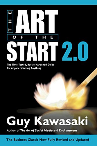 "The cover of 'The Art of the Start 2.0' book featuring a lit match."