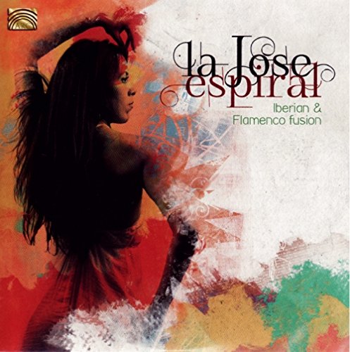 "CD cover with a woman dancing, abstract background, and 'La Jose Espiral' text."