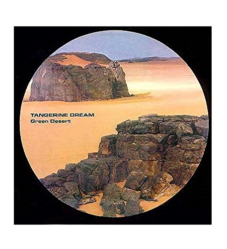 "CD cover art featuring a circular desert landscape with rocky formations."
