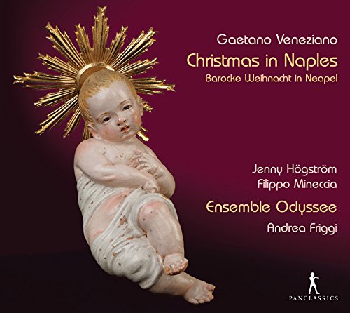 "CD cover featuring a statue of baby Jesus with a gold halo."