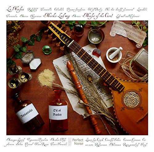 A CD cover with cloudy design, white text, and black background.