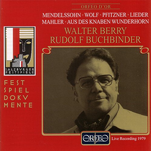 Berry/buchbinder - WALTER BERRY:LIEDERABEND [CD]