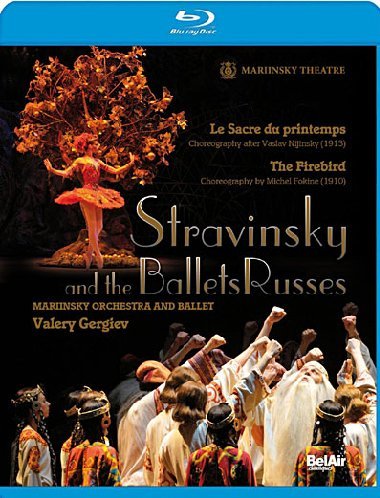 "Blu-ray cover featuring a ballet dancer and a group of people dancing together."