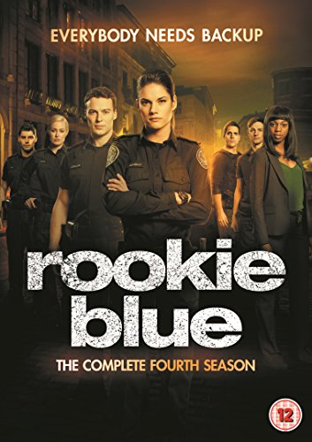 "Rookie Blue Season 4 DVD cover featuring a group of police officers."