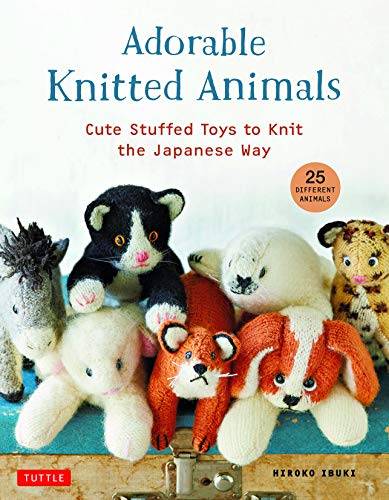 Book cover featuring several small, knitted animal toys including a cat and fox.