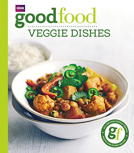 "Cookbook cover with a bowl of vegetable curry and rice, green title and BBC logo."