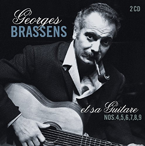 Black and white CD cover featuring a man holding a guitar and smoking a cigarette.