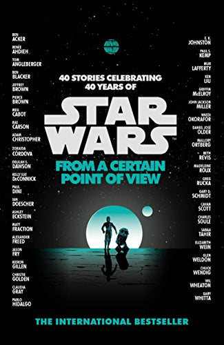 "Star Wars: From a Certain Point of View" book cover with silhouetted figures and glowing planet.