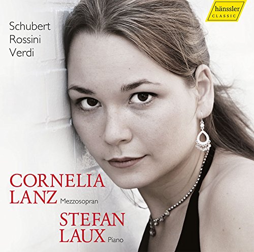Black and white CD cover with a woman's portrait and red text.